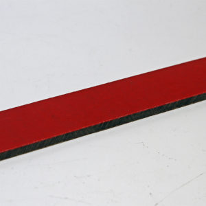 Micarta schwarz mit roter Zwischenlage