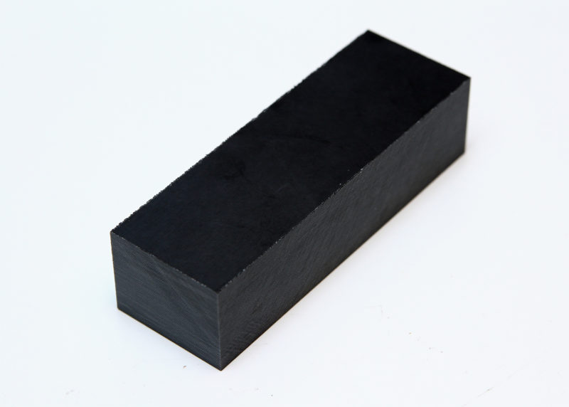 Micarta schwarz-weiß Block