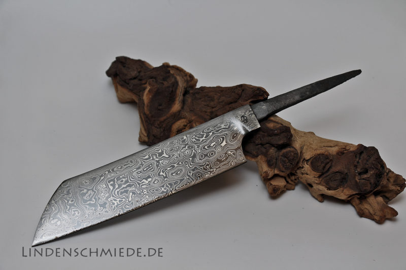 Damast Kochmesserklinge 190mm