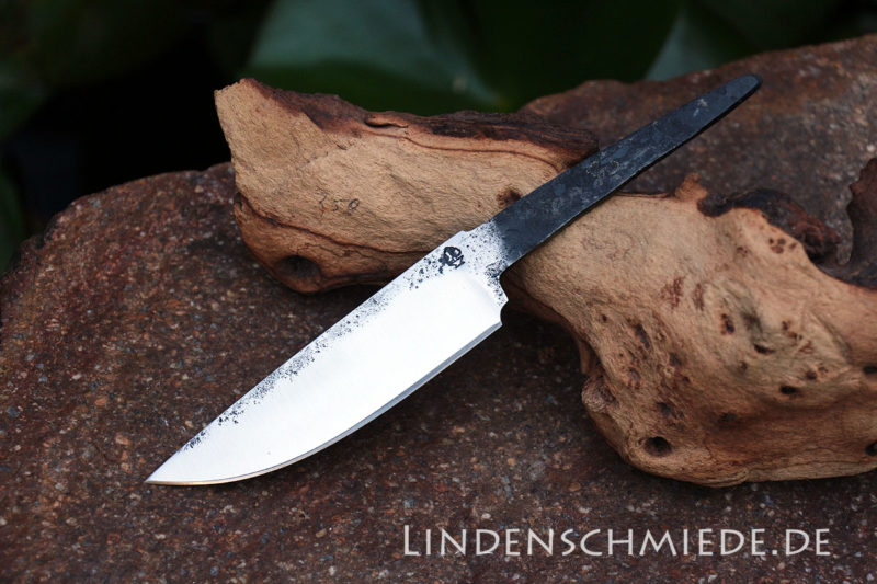 Jagdmesserklinge Kohlenstoffstahl aus der Lindenschmiede