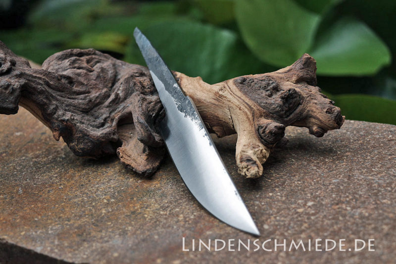 Jagdmesserklinge Kohlenstoffstahl aus der Lindenschmiede