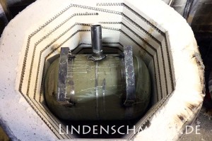 Gasesse wird trockengebrannt