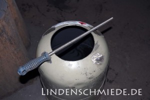 Gasflasche 11Kg mit vorderer Öffnung