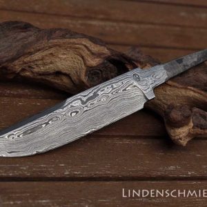 Jagdmesser Klinge aus Damaszenerstahl